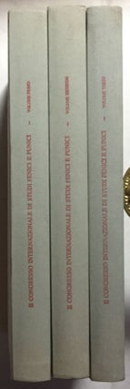 Item #M5573 Atti del II congresso internazionale di studi fenici e punici. Roma, 9- 14 novembre...