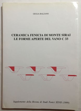 Item #M5574 Ceramica fenicia di Monte Sirai. Le forme aperte del vano C 33. BALZANO Giulia[newline]M5574.jpg
