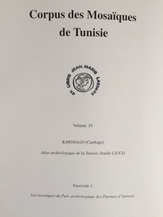 Corpus des mosaïques de Tunisie. Volume IV, Karthago (Carthage). Fascicule 1 : Les mosaïques du parc archéologique des thermes d'Antonin.[newline]M5581-01.jpg