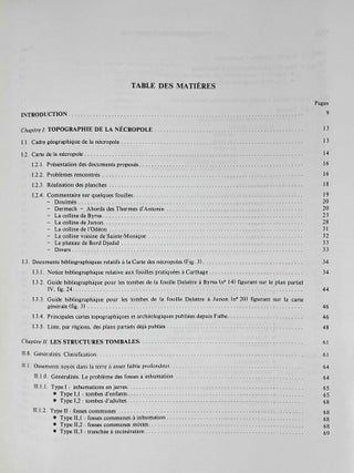 Les tombes puniques de Carthage. Topographie, structures, inscriptions et rites funéraires.