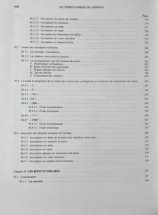 Les tombes puniques de Carthage. Topographie, structures, inscriptions et rites funéraires.