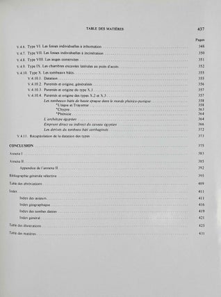Les tombes puniques de Carthage. Topographie, structures, inscriptions et rites funéraires.