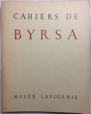 CAHIERS DE BYRSA. Tomes I à IX. + Mélanges de Carthage. Collection complète: 1951-1965[newline]M5592-01.jpg
