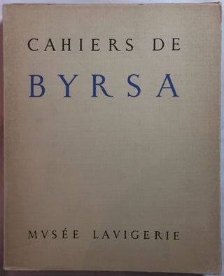 CAHIERS DE BYRSA. Tomes I à IX. + Mélanges de Carthage. Collection complète: 1951-1965[newline]M5592-07.jpg