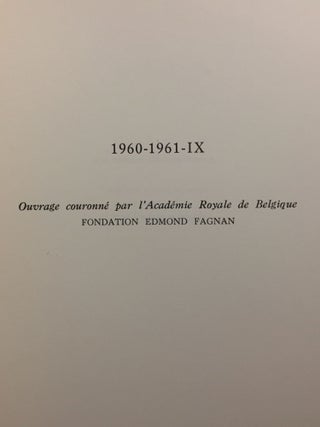 CAHIERS DE BYRSA. Tomes I à IX. + Mélanges de Carthage. Collection complète: 1951-1965[newline]M5592-09.jpg