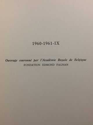 CAHIERS DE BYRSA. Tomes I à IX. + Mélanges de Carthage. Collection complète: 1951-1965