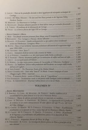Actas del IV Congreso internacional de estudios fenicios y punicos. Cadiz, 2 al 6 de Octubre de 1995. Vol. III.[newline]M5605-06.jpg