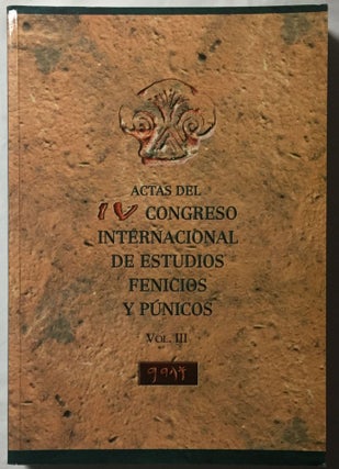 Item #M5605 Actas del IV Congreso internacional de estudios fenicios y punicos. Cadiz, 2 al 6 de...[newline]M5605.jpg