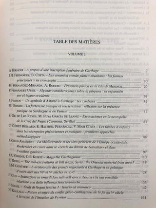 Actes du IIIe Congrès International des études Phéniciennes et Puniques. Tunis, 11-16 novembre 1991. Volumes I & II (complete set)[newline]M5606b-05.jpg
