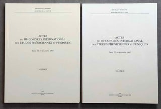 Item #M5606b Actes du IIIe Congrès International des études Phéniciennes et Puniques. Tunis,...[newline]M5606b.jpg