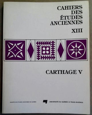 Cahier des Etudes Anciennes, IX-X, XII, XIII -Carthage II à V.[newline]M5611-04.jpg