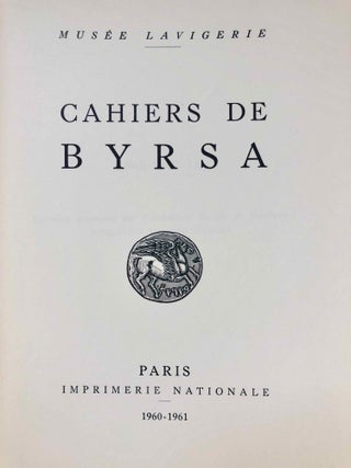 Cahiers de Byrsa, tome IX (1960-1961)[newline]M5612-01.jpg