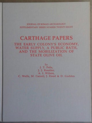 Item #M5613 Carthage papers. The early colony's economy, water supply, a public bath, and the...[newline]M5613.jpg