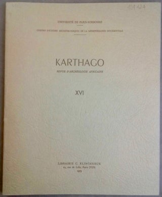 Item #M5618a Karthago. Revue d'archéologie africaine. Tome XVI. AAE - Journal - Single issue[newline]M5618a.jpg