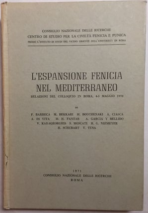 Item #M5620 L'espansione fenicia nel Mediterraneo. MOSCATI Sabatino