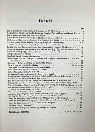Zeitschrift fur Ägyptische Sprache und Altertumskunde. 12. Band.[newline]M5624b-02.jpeg
