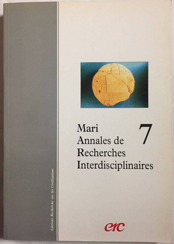 Item #M5627 Mari, 7. Annales de recherches interdisciplinaires. AAE - Journal - Single issue.[newline]M5627.jpg