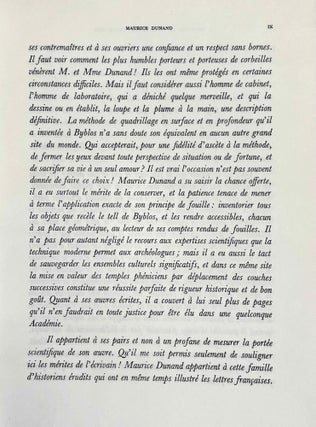 Mélanges offerts à M. Maurice Dunand. Tome I.