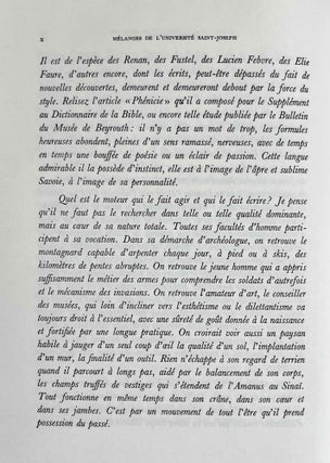 Mélanges offerts à M. Maurice Dunand. Tome I.