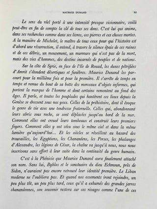 Mélanges offerts à M. Maurice Dunand. Tome I.