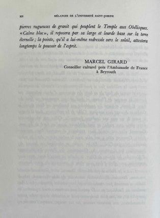 Mélanges offerts à M. Maurice Dunand. Tome I.