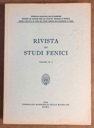 Rivista di studi fenici. Volume III to IX + supplemento Volume IX (15 volumes)[newline]M5635a-08.jpg