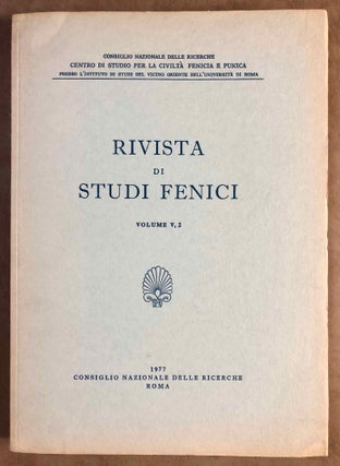 Rivista di studi fenici. Volume III to IX + supplemento Volume IX (15 volumes)[newline]M5635a-12.jpg