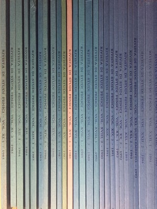Item #M5636 Rivista di studi Fenici. Volumes XI to XXX. + supplements to volumes XXI, XXIV et...