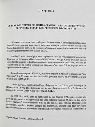 Art et magie au temps des pyramides. L'&eacute;nigme des t&ecirc;tes dites "de remplacement".[newline]M5688b-07.jpeg