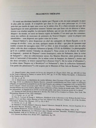 La misère des tombes thébaines
