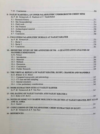 Palaeolithic Quarrying Sites in Upper and Middle Egypt