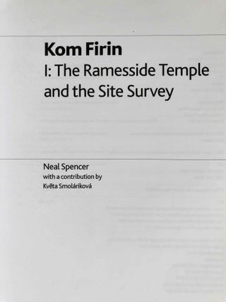 Kom Firin I: The Ramesside Temple and the Site Survey[newline]M5701-01.jpg