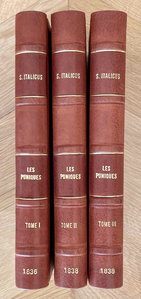 Item #M5741 Les puniques. 3 volumes (complete set). SILIUS ITALICUS Tiberius Catius.[newline]M5741-00.jpeg