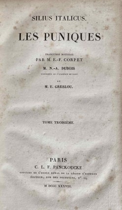 Les puniques. 3 volumes (complete set)[newline]M5741-13.jpeg