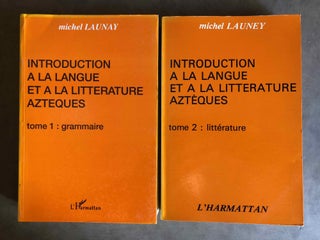 Introduction à la langue et à la littérature aztèques. Tome I: Grammaire. Tome II: Littérature (complete set)[newline]M5756-01.jpg