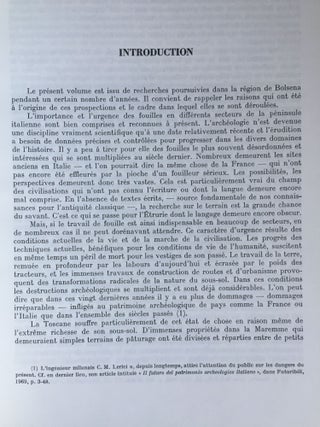 Recherches archéologiques en territoire volsinien de la protohistoire à la civilisation étrusque