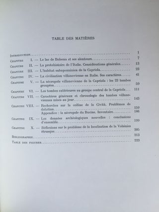 Recherches archéologiques en territoire volsinien de la protohistoire à la civilisation étrusque
