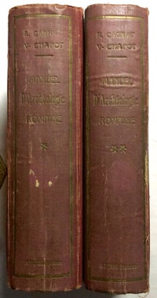 Item #M5780 Manuel d'archéologie romaine. Tomes I et II (complete). CAGNAT René - CHAPOT...[newline]M5780.jpg
