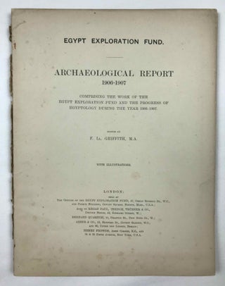 Item #M5797 Egypt Exploration Fund's "Archaeological Report” 1906-1907. Egypt Exploration Fund[newline]M5797.jpeg