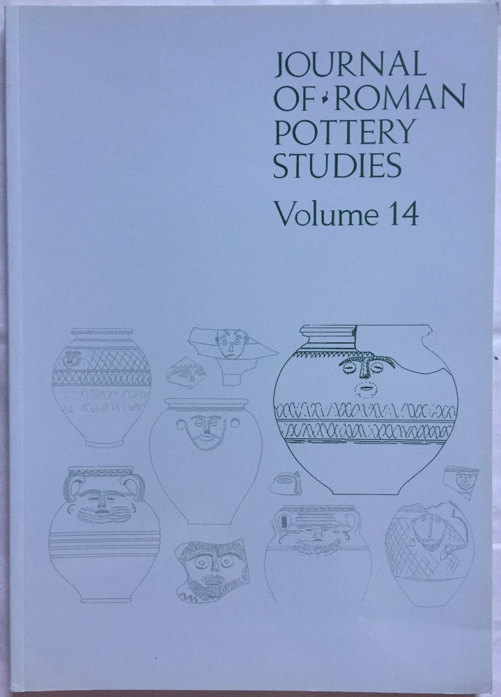 Item #M5827 Journal of Roman Pottery Studies. Volume 14. AAE - Journal - Single issue.[newline]M5827.jpg