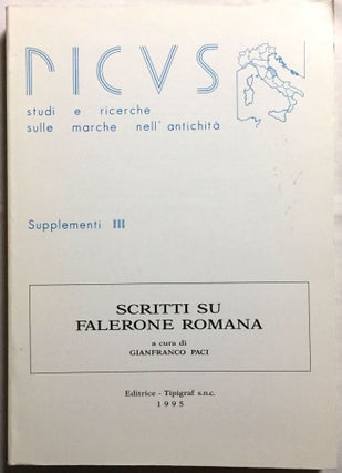Item #M5847 Scritti su Falerone romana. PACI Gianfranco, a cura di