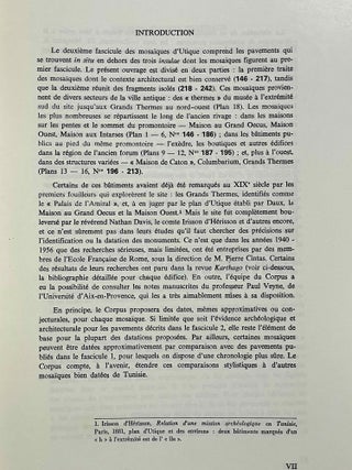 Corpus des mosaïques de Tunisie. Volume I: Région de Ghar el Melh (Porto Farina). Atlas archéologique de la Tunisie, feuille 7. Fascicules 1, 2 et 3 (complete set)[newline]M5871-10.jpeg
