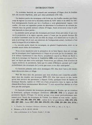 Corpus des mosaïques de Tunisie. Volume I: Région de Ghar el Melh (Porto Farina). Atlas archéologique de la Tunisie, feuille 7. Fascicules 1, 2 et 3 (complete set)[newline]M5871-15.jpeg