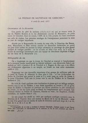 Fouilles du forum de Cherchel, 1977-1981. Tomes 1 and 2, with: Rapport préliminaire (complete set)[newline]M5889-08.jpg