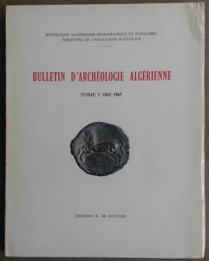 Item #M5896 Bulletin d'archéologie algérienne. Tomes I à VII. 1962-1979 (complete run). AAE - Journal - Set.[newline]M5896.jpg