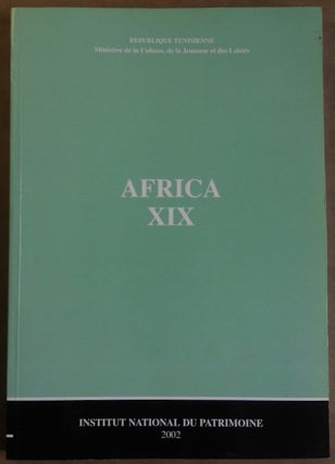 Item #M5907 AFRICA. Vol. XIX. Revue des études et recherches préhistoriques, antiques,...[newline]M5907.jpg