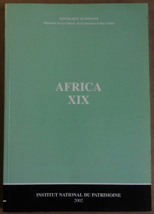 Item #M5907 AFRICA. Vol. XIX. Revue des études et recherches préhistoriques, antiques,...