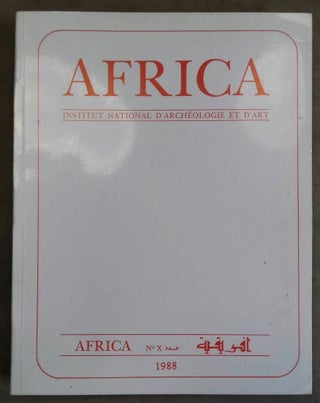 Item #M5908 Africa. Fouilles, monuments et collections archéologiques en Tunisie. Tome X. AAE -...