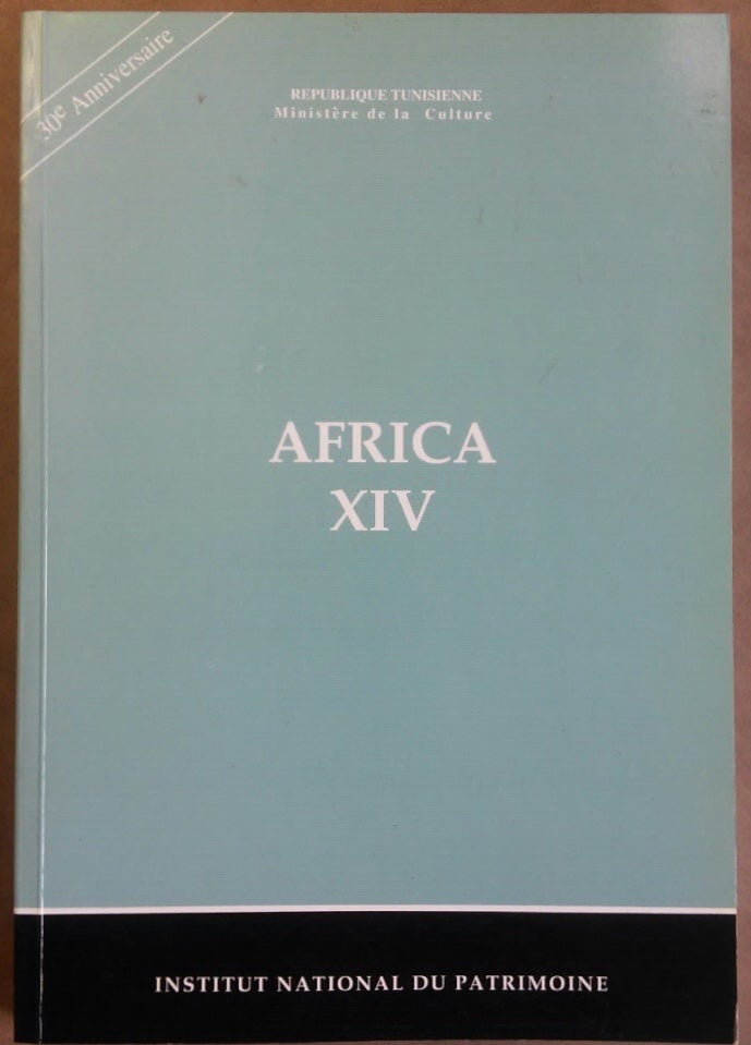 Item #M5909 AFRICA.Vol. XIV - Revue des Etudes et Recherches préhistoriques, antiques, islamiques et ethnographiques. AAE - Journal - Single issue.[newline]M5909.jpg