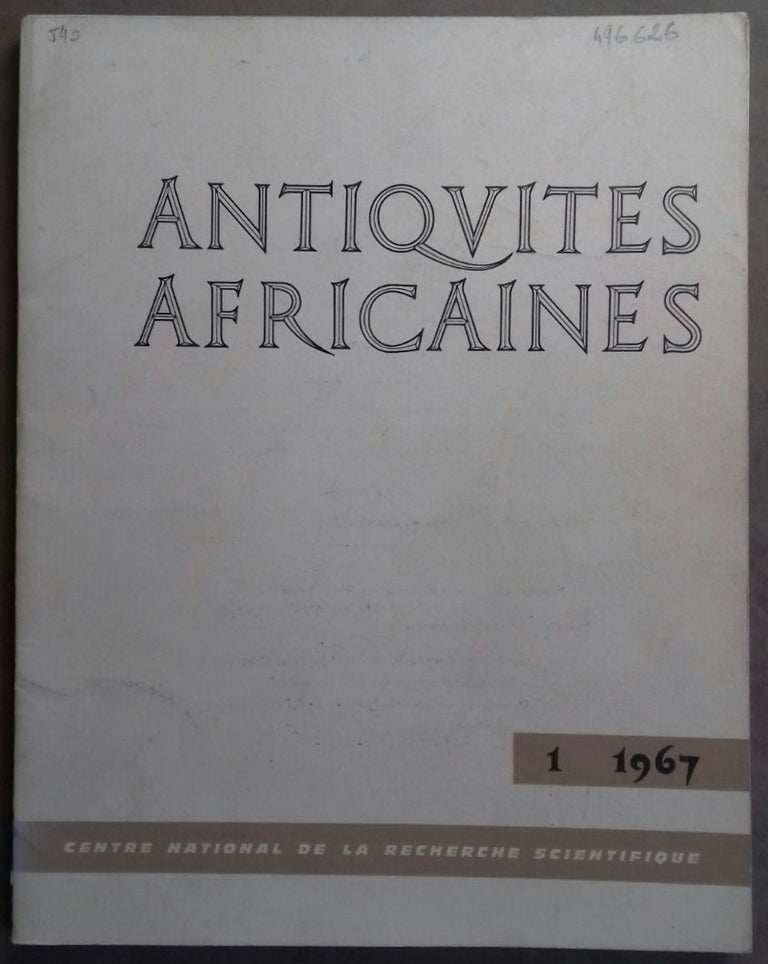 Item #M5916 Antiquités africaines. Tome 1. 1967. AAE - Journal - Single issue.[newline]M5916.jpg
